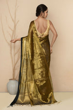 Thumbnail for Joban Fashion Gold Black Tissue Saree