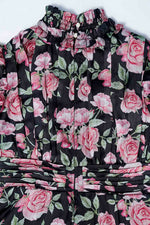 Thumbnail for Runway_rose_long_shirred_dress_neck_back