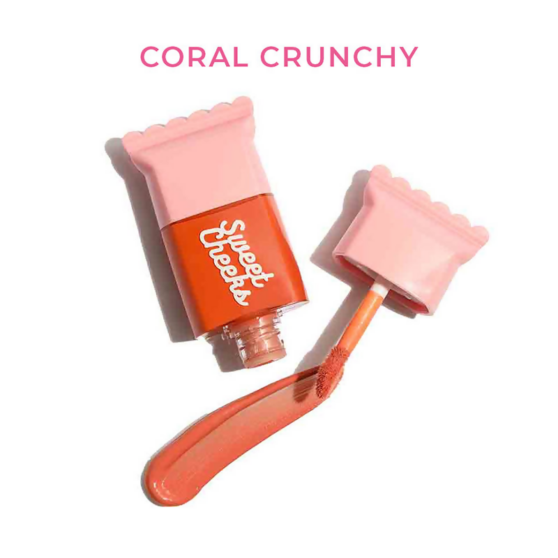 Praush Beauty Sweet Cheeks Liquid Blush - Coral Crunchy - Distacart