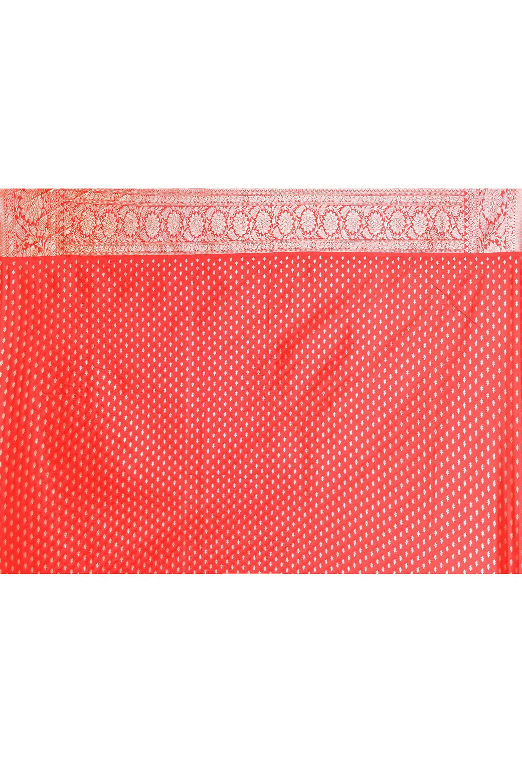Joban Fashion Red Handwoven & Zari Work Soft Pure Handloom Banarasi Silk Saree
