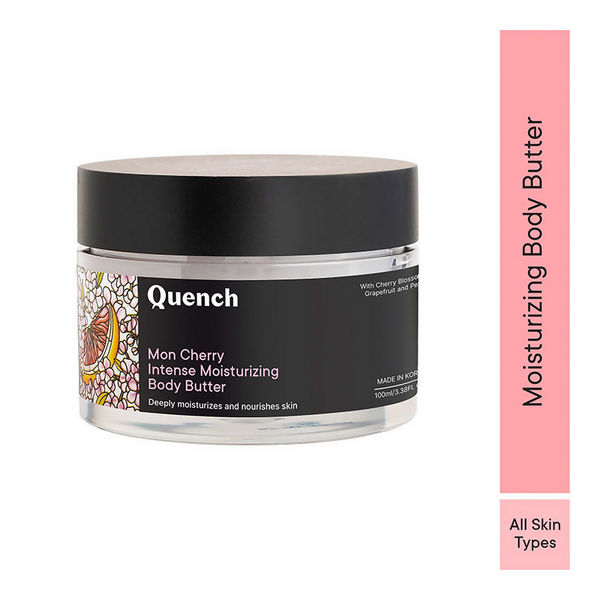 Quench Moisturizing Body Butter with Cherry Blossom Repairs Dry Damaged Skin - Distacart