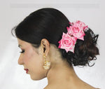 Thumbnail for Baby Pink Velvet Rose Gajra