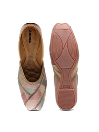 Thumbnail for Anouk Women Woven Design Mojaris Flats