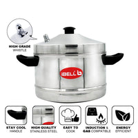 Thumbnail for Stainless Steel Idly Cooker With 4 Idly Plates - Distacart