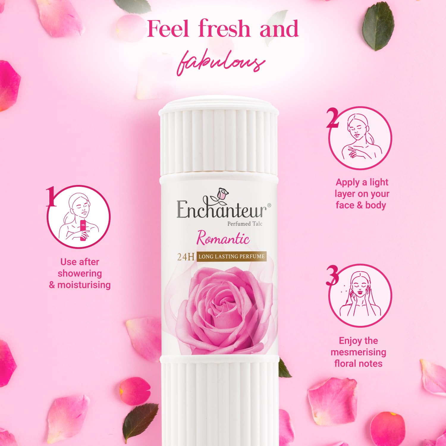 Enchanteur Romantic Perfumed Talc - Distacart