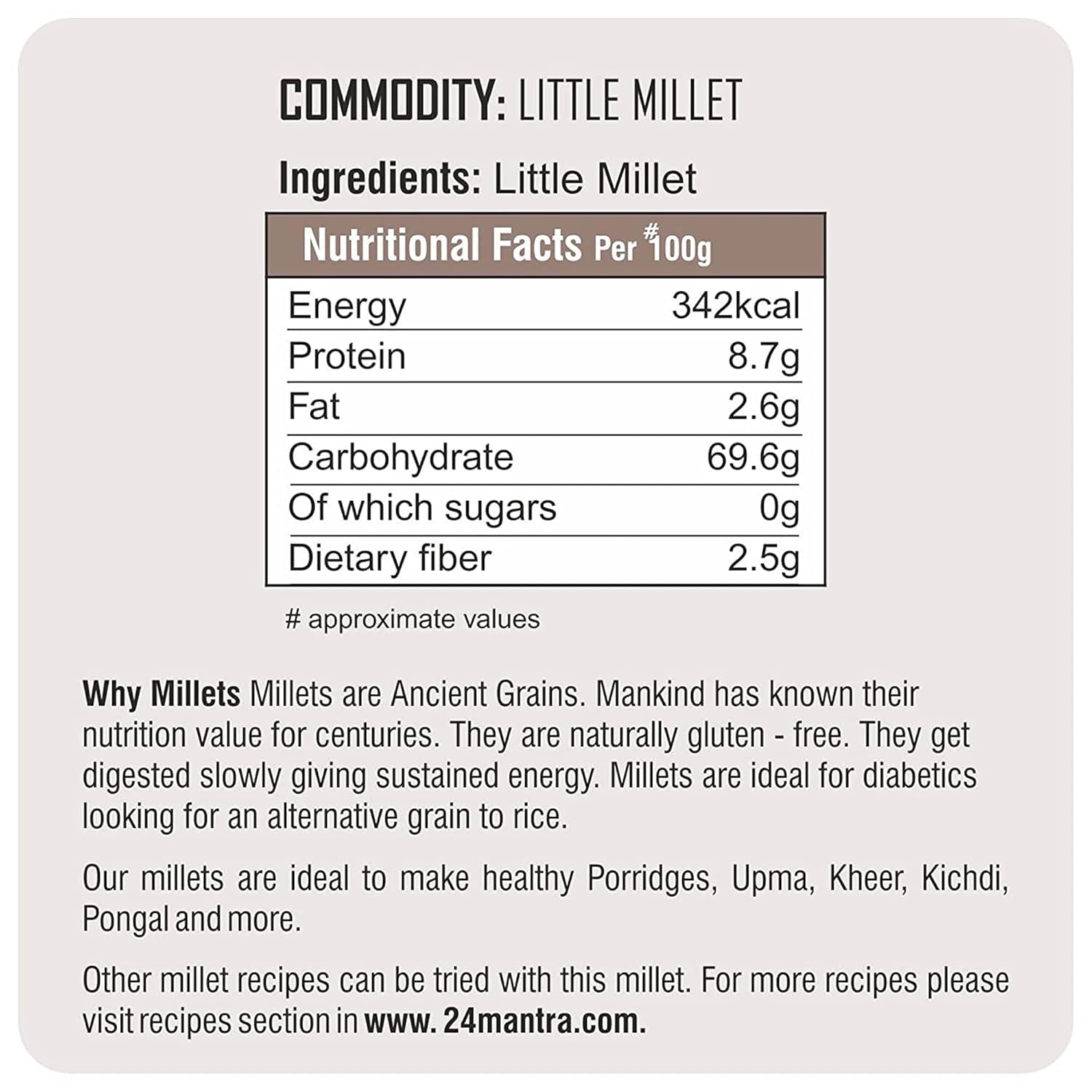 24 Mantra Organic Little Millet - Distacart