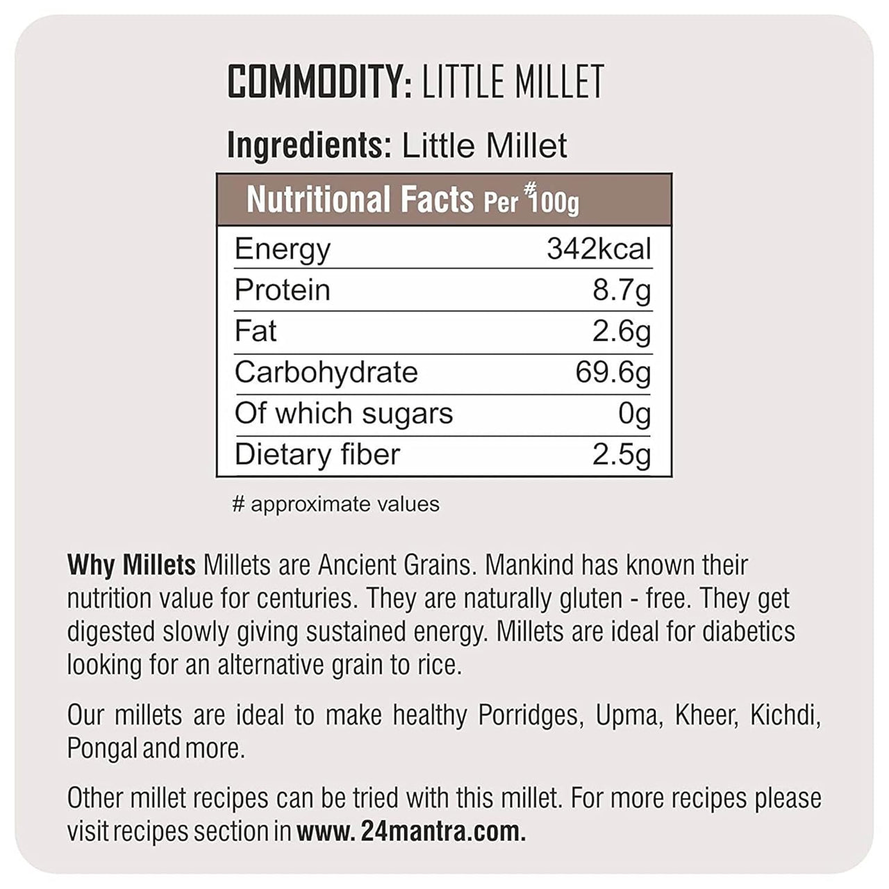 24 Mantra Organic Little Millet - Distacart