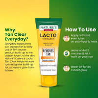 Thumbnail for Nature's Essence Daily De-Tan Lacto Tan Clear - Distacart