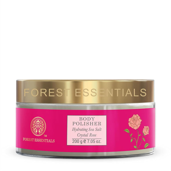 Forest Essentials Body Polisher Hydrating Sea Salt Crystal Rose - Distacart