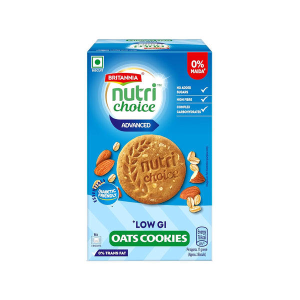 Britannia NutriChoice Essentials Oats Cookies - No Added Sugar