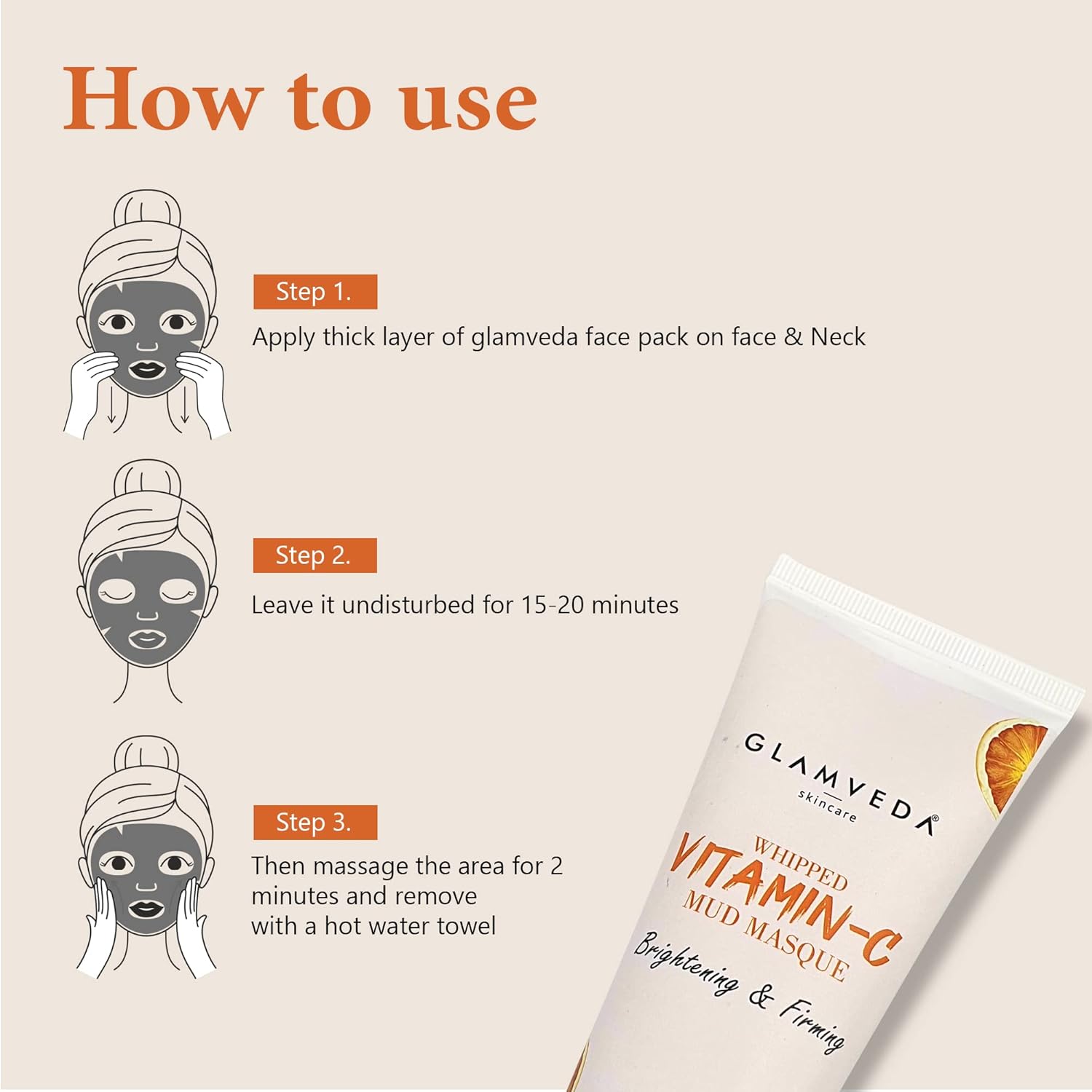 Glamveda Whipped Vitamin C Mud Masque - Distacart