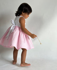 Thumbnail for ArthLife White And Pink Unicorn Embroidered Dress - Distacart
