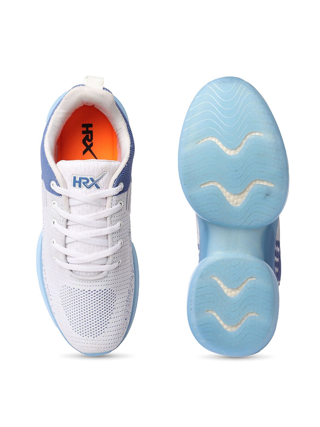 HRX by Hrithik Roshan Men Blue Textile Flyknit Running Shoes