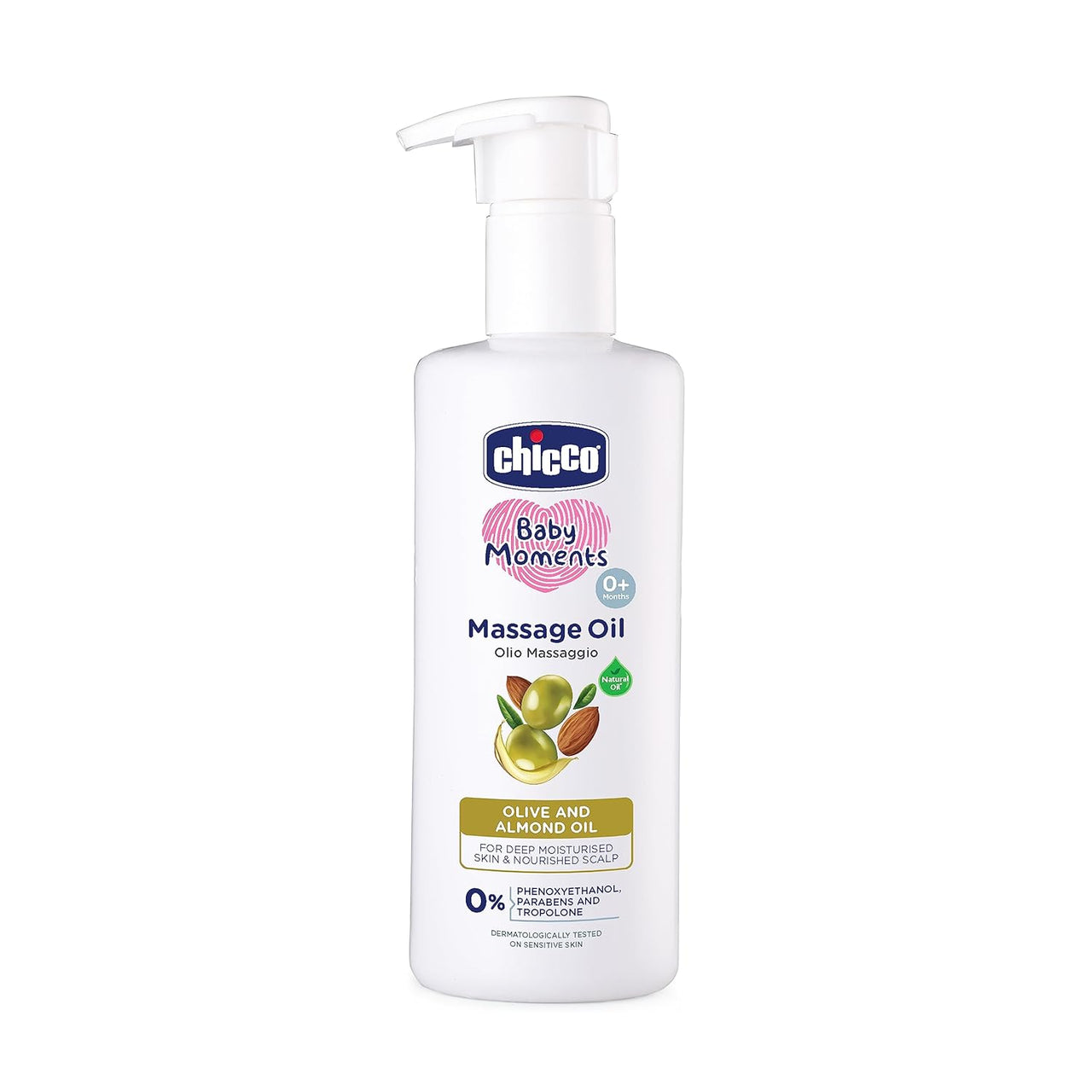 Chicco Baby Moments Massage Oil For Moisturised Skin, Nourished Hair & Scalp - Distacart