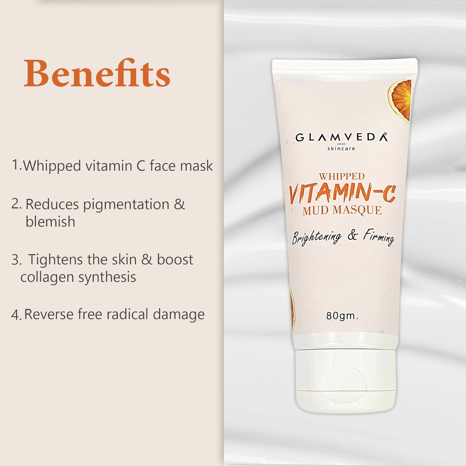 Glamveda Whipped Vitamin C Mud Masque - Distacart