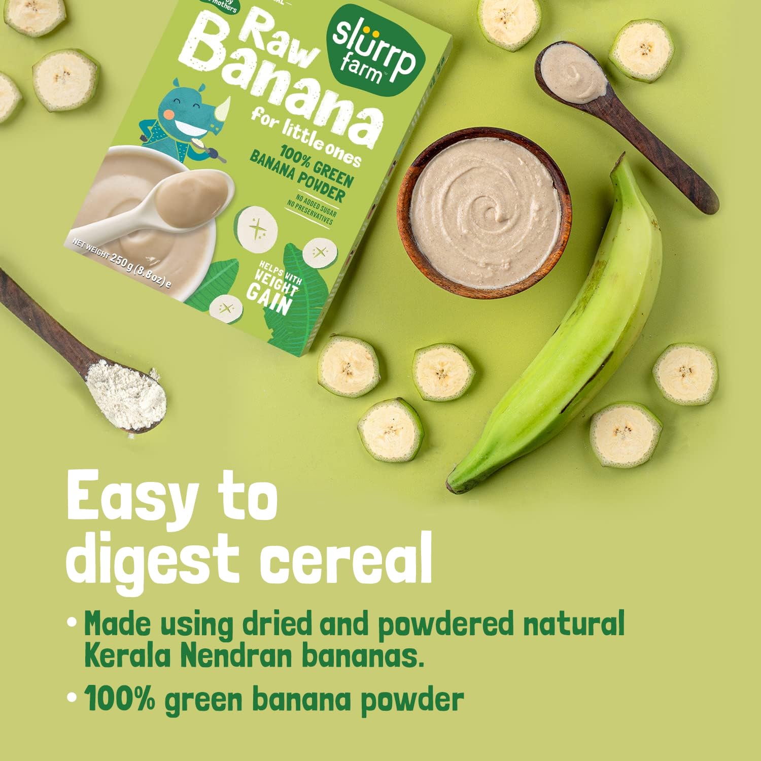 Slurrp Farm Raw Banana Powder Cereal from Kerala For Little Ones - Distacart