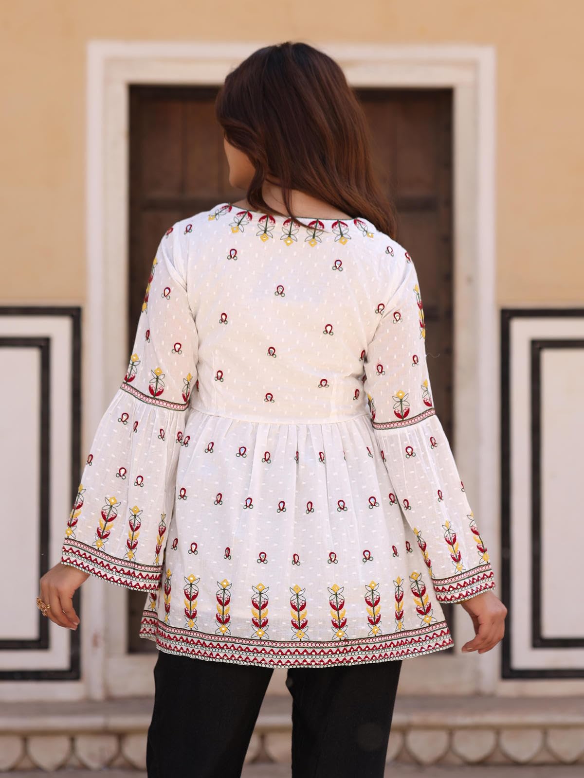 Juniper Women's Multi Floral Printed Pure Cotton Tunic With Pants - Distacart