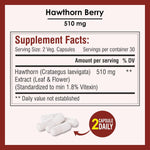 Thumbnail for Biotrex Hawthorn Berry 510Mg Veg Capsules - Distacart