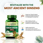 Thumbnail for Himalayan Organics Korean Ginseng 800 mg Vegetarian Capsules - Distacart