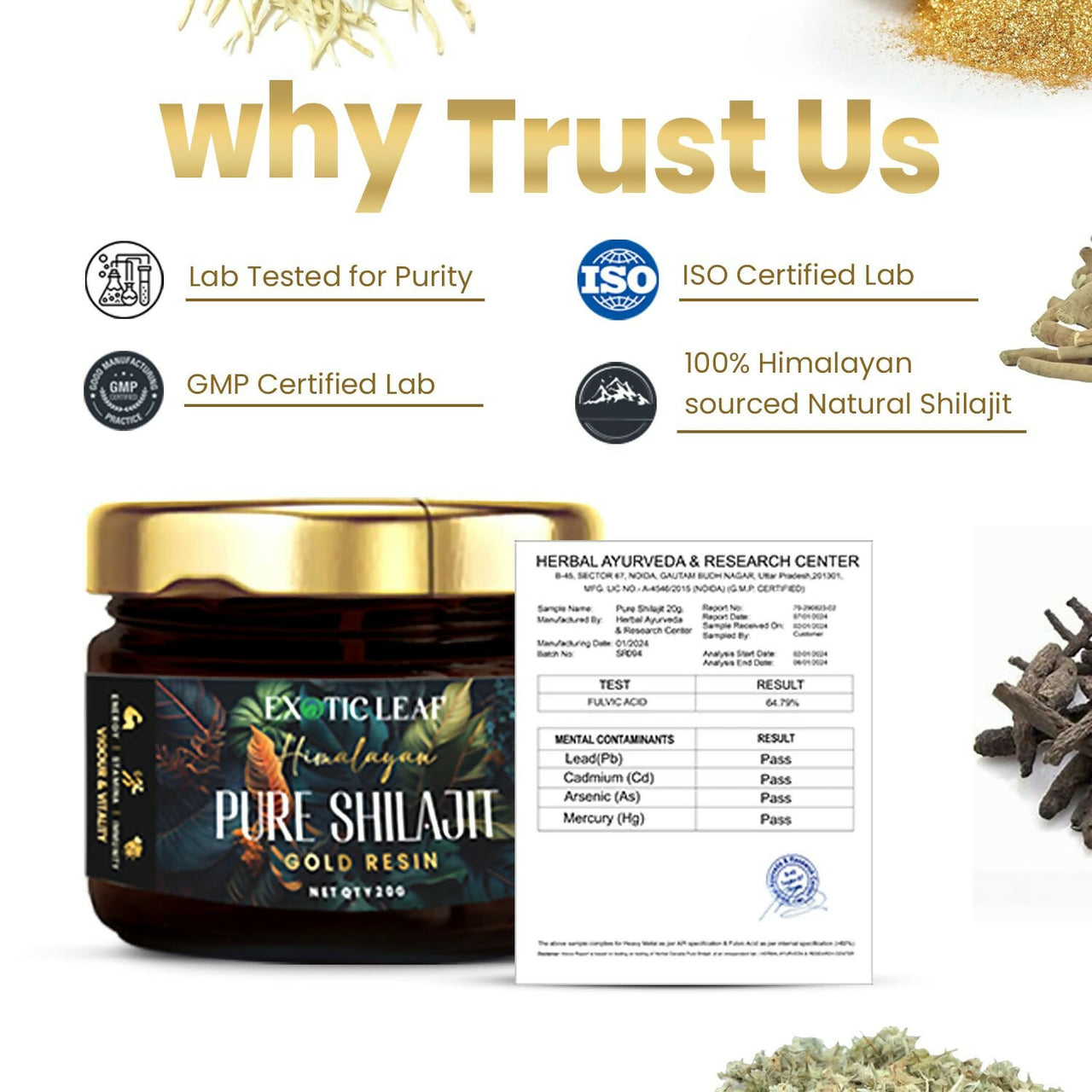 Exotic Leaf Gold SJ Resin