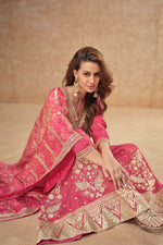 Thumbnail for Evanik Party Wear Cosmos Silk With Sequins Embroidered Work Palazzo Set