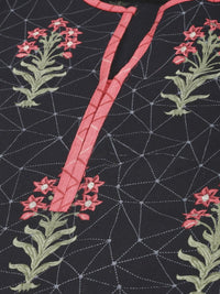 Thumbnail for Anouk Women Black Printed Kurta with Palazzos & Dupatta - Distacart