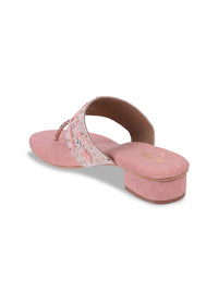 Thumbnail for Metro Embellished Open Toe Block Heels