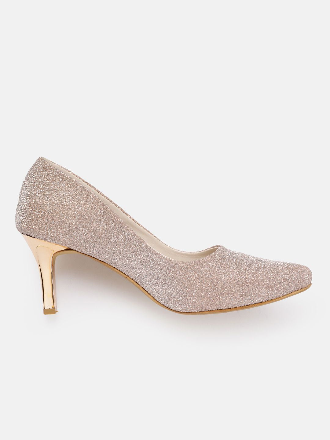 ELLE Party Slim Heel Shimmer Pumps