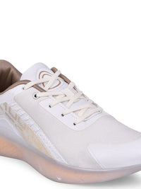 Thumbnail for Campus Men Off White Mesh Running Shoes