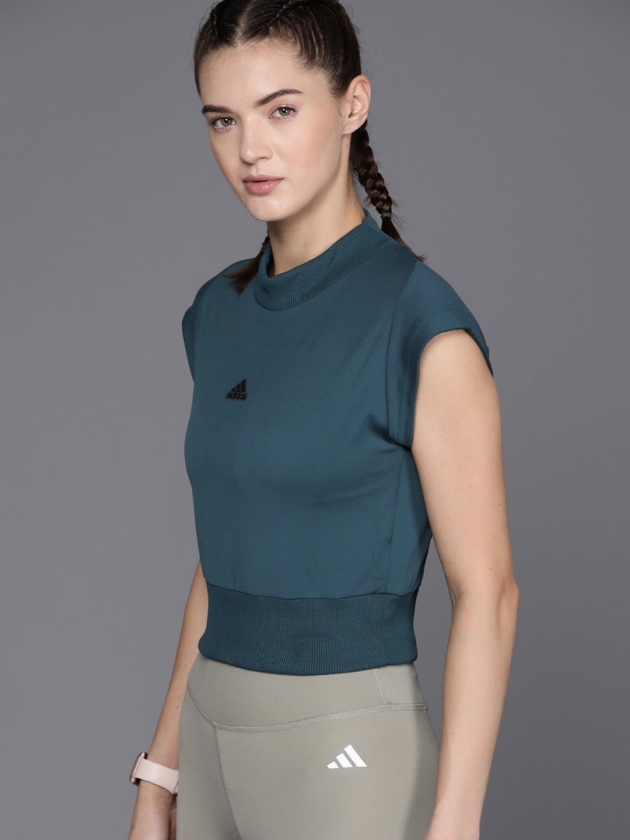 Adidas High Neck Slim Fit T-shirt - Distacart