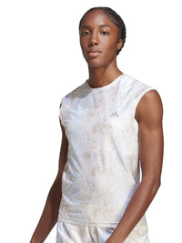 Thumbnail for Adidas Fast Aop Tee Abstract Printed Sleeveless Sports T-Shirt - Distacart