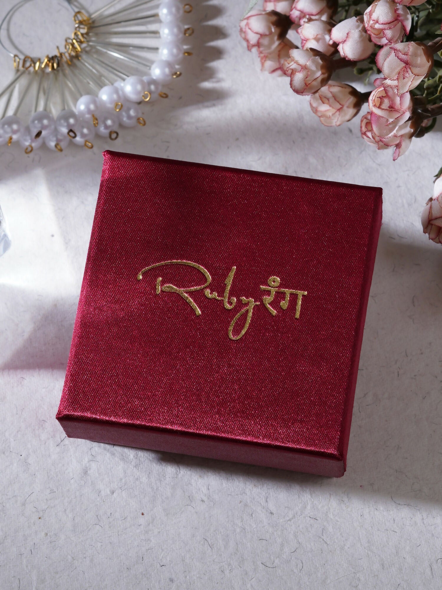 Long kundan earring (Red) - Ruby Raang - Distacart