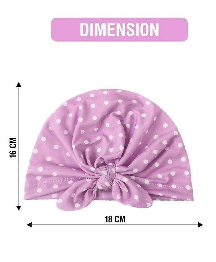 AHC Baby Summer Cap/Bandana In Polka Dots Design - Distacart