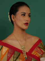Thumbnail for Kundan Necklace (Gold) - Ruby Raang - Distacart