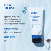 Thumbnail for Plum Coconut Milk & Peptides Conditioner For Soft, Shiny Hair