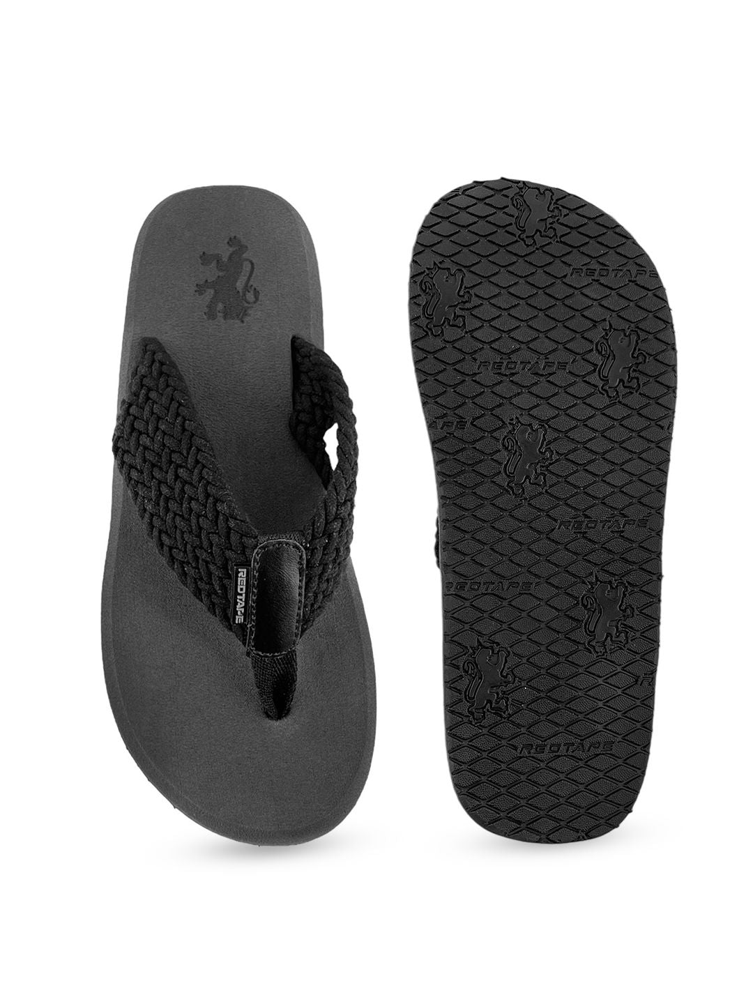 Red Tape Men PU Thong Flip-Flops