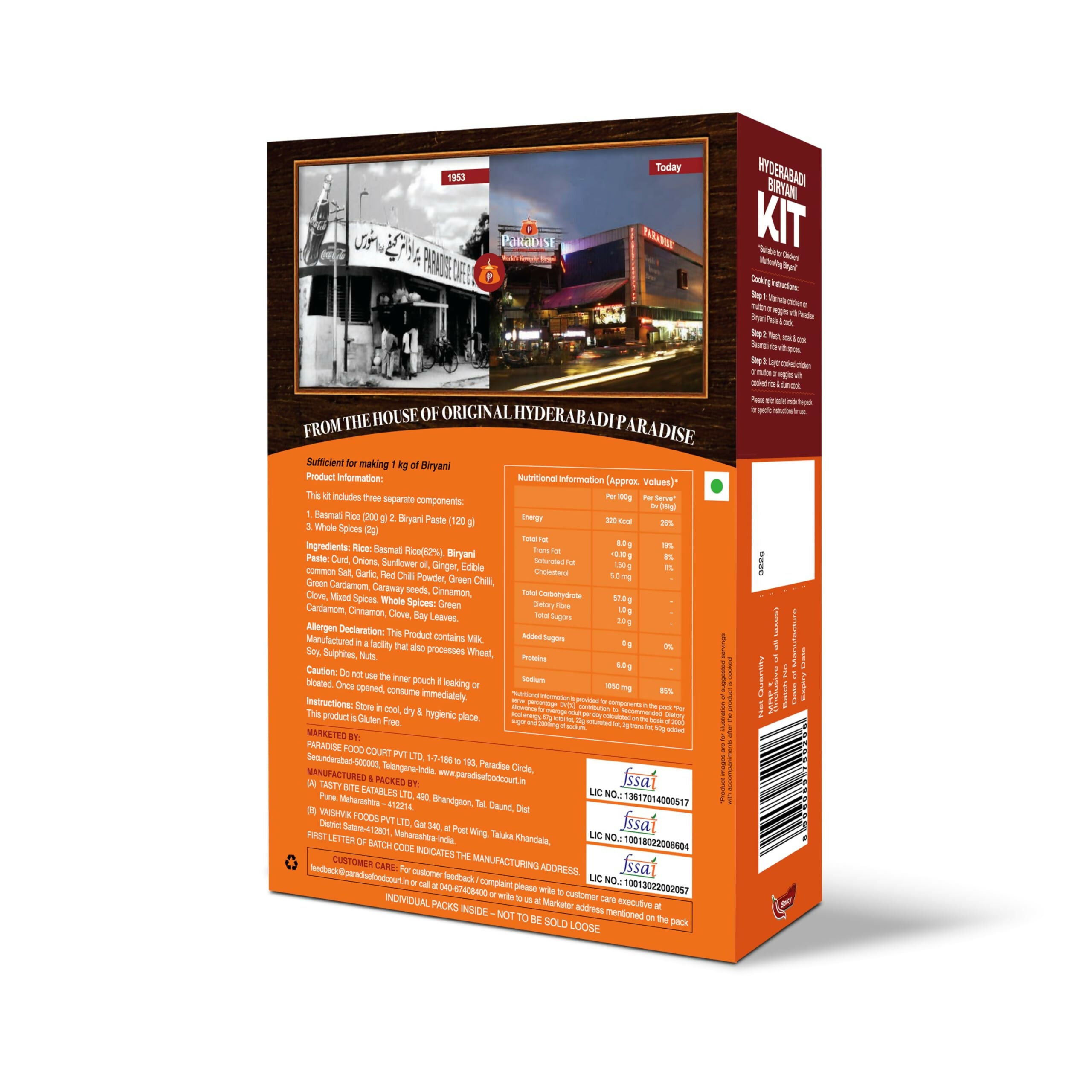 Paradise Hyderabadi Biryani Kit - Distacart