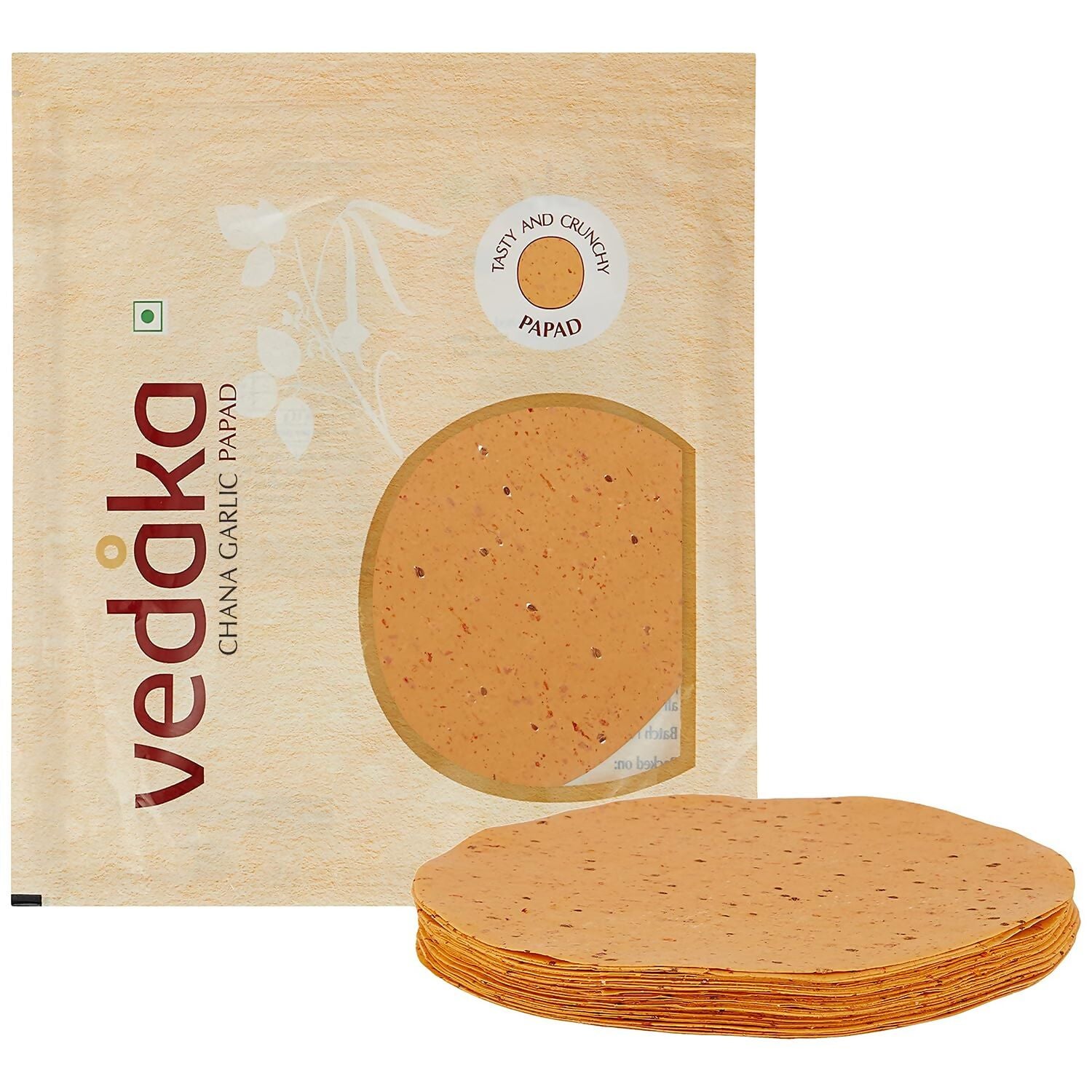 Vedaka Chana Garlic Papad - Distacart