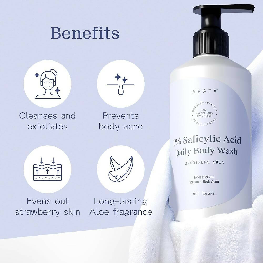 Arata 1% Salicylic Acid Daily Body Wash - Distacart