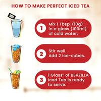 Thumbnail for Bevzilla Instant Iced Tea Powder - Assorted 10 Flavours - Distacart