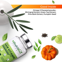 Thumbnail for Health Veda Organics Advance Hair Vitamin with DHT Blocker & Biotin Capsules - Distacart