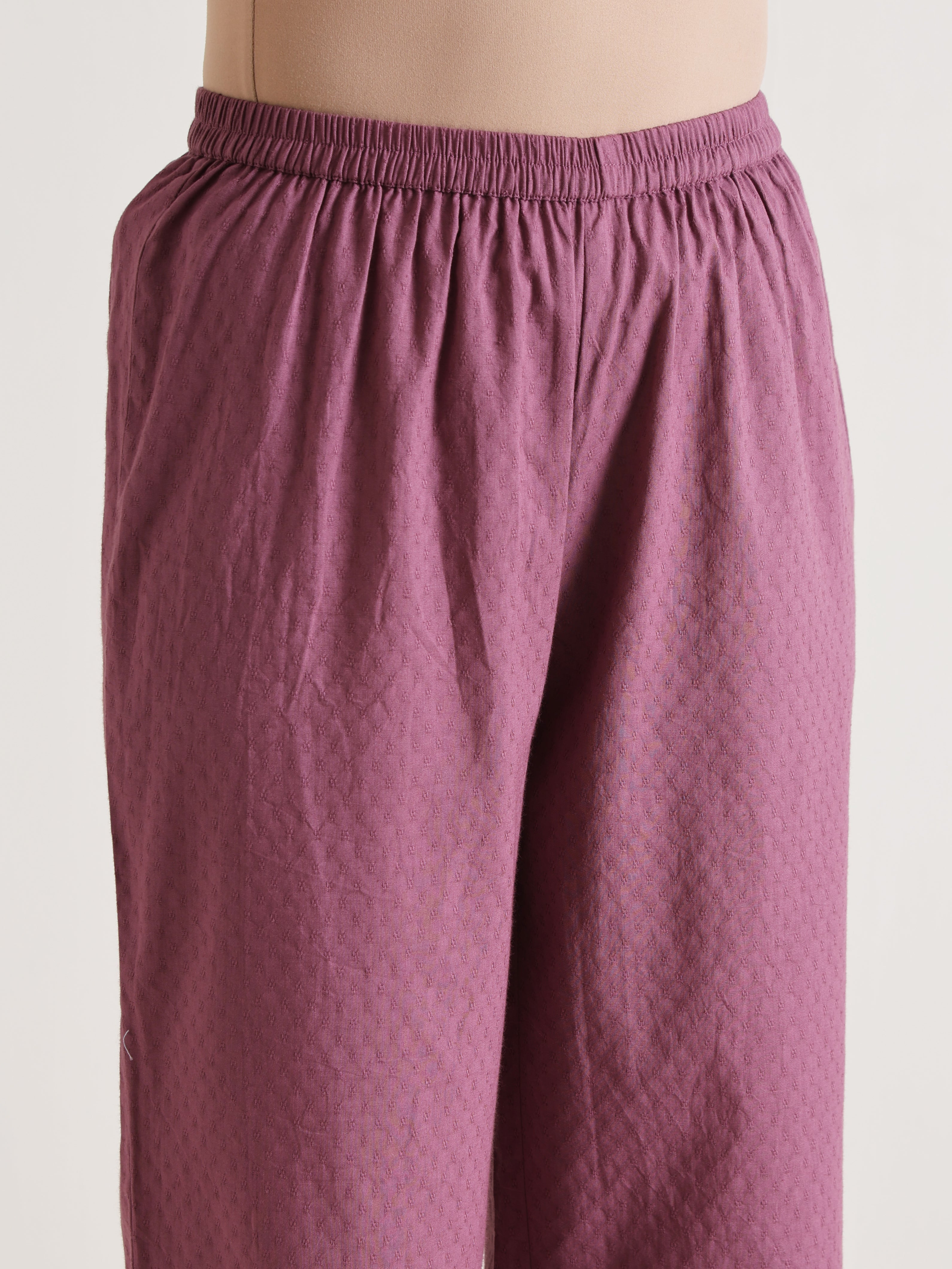 trueBrowns Orchid Overlap Pleat Kurta Pant Set - Distacart