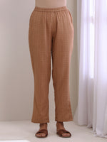 Thumbnail for trueBrowns Beige Dobby Boxy Fit High-Low Co-Ord Set - Distacart