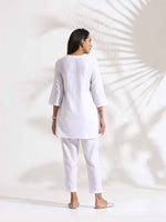Thumbnail for trueBrowns White Slub Co-ord Set - Distacart
