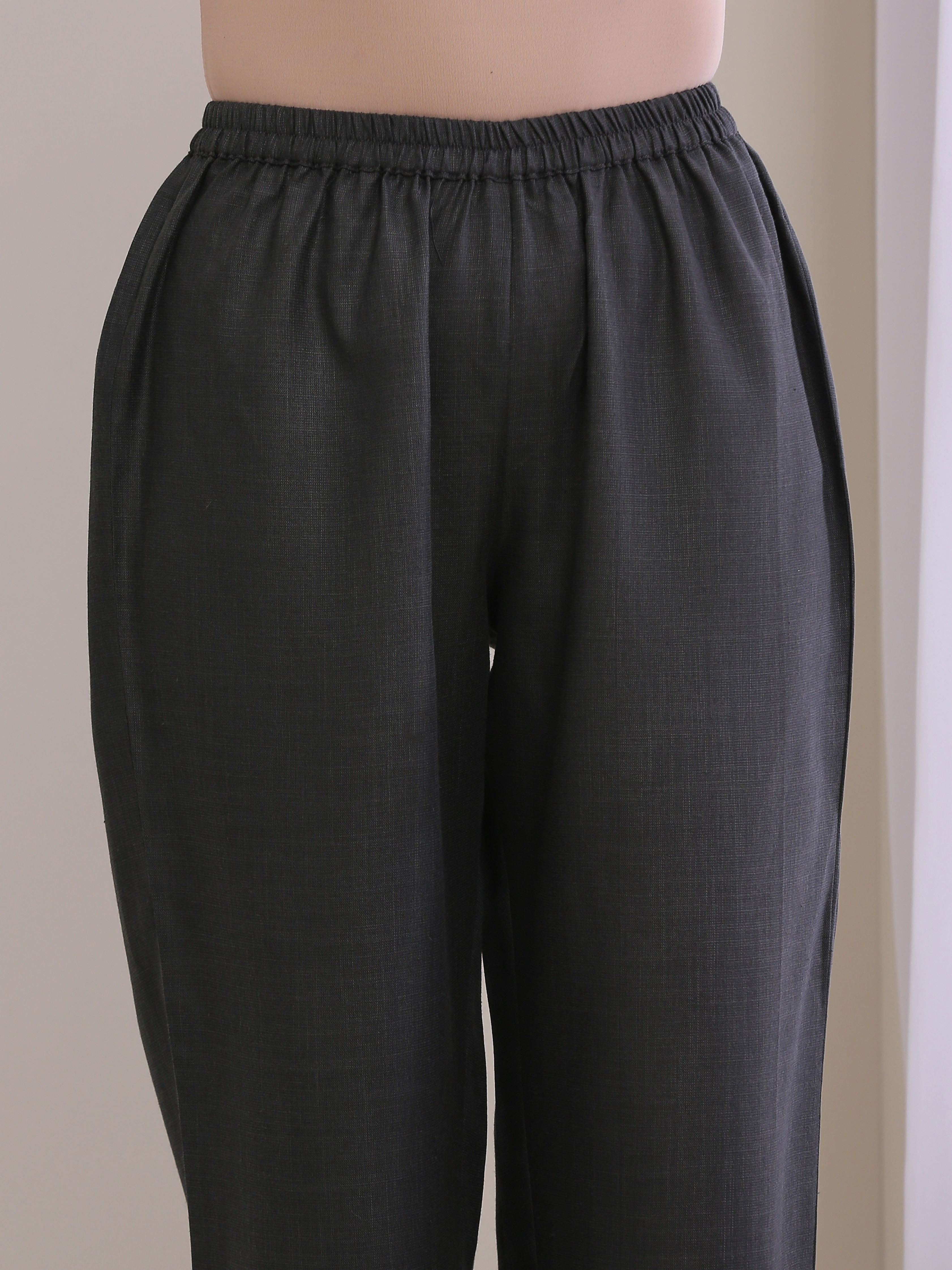 trueBrowns Pink Slub Sleeveless Kurta Pant Set - Distacart