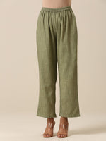 Thumbnail for trueBrowns Sage Slub Textured Short Co-Ord Set - Distacart