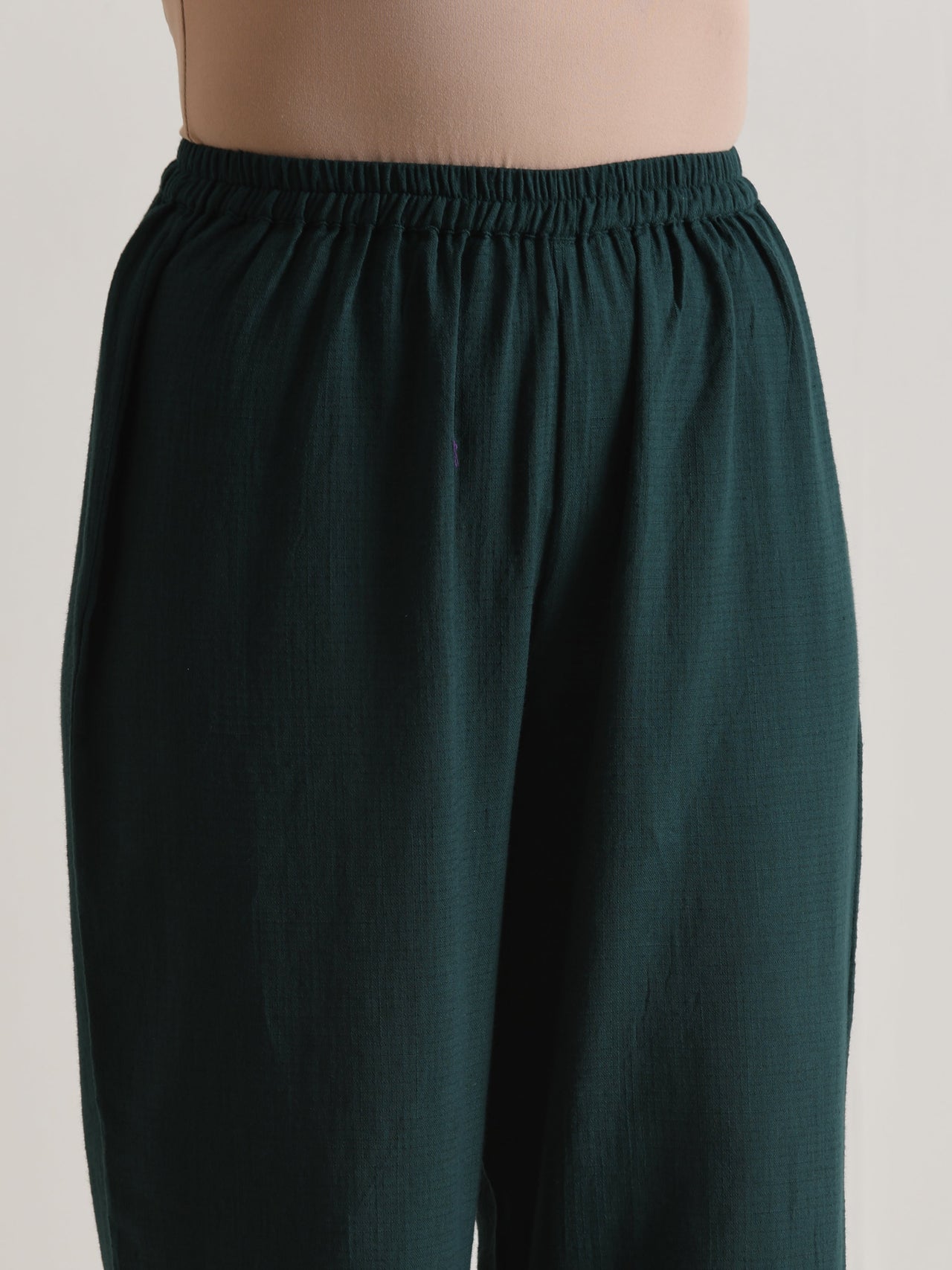 trueBrowns Dark Green Front Placket Co-Ord Set - Distacart