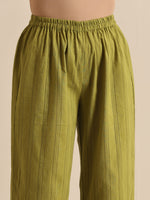 Thumbnail for trueBrowns Green Dobby Sleeveless Co-Ord Set - Distacart