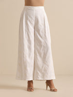 Thumbnail for trueBrowns White Pineapple Sleeveless Jacket Pant Set - Distacart