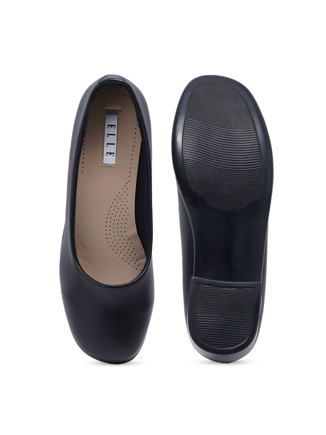 ELLE Round Toe Block Pumps